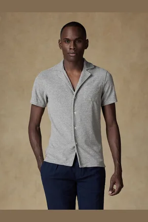 Café Coton Chemise en éponge grise - manches courtes