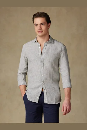 Café Coton Chemise ted en lin à rayures