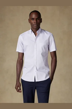 Café Coton Chemise manches courtes warren à carreaux - col boutonné