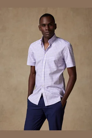 Café Coton Chemise à manches courtes curtis à carreaux - col boutonné