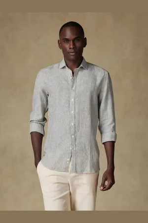 Café Coton Chemise theo en lin à rayures