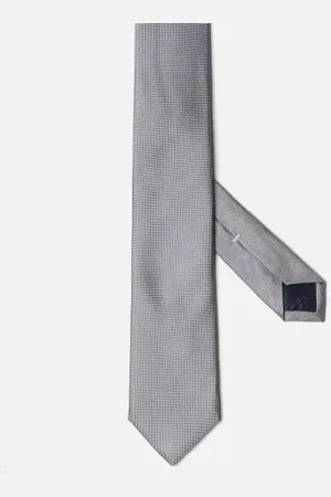 Café Coton Cravate slim anaheim en soie grise