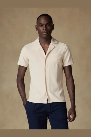 Café Coton Chemise en éponge sable - manches courtes