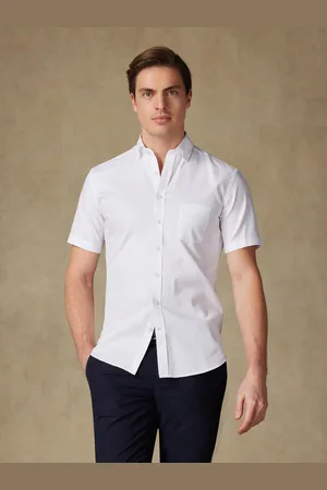 Café Coton Chemise manches courtes aaron en piqué - col boutonné
