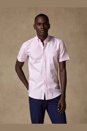 Café Coton Chemise manches courtes en chevron - col boutonné