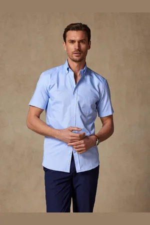 Café Coton Chemise manches courtes en oxford - col boutonné - col boutonn...