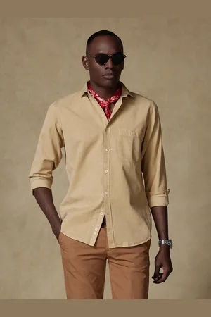 Café Coton Chemise garry en coton & lyocell havane