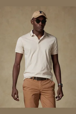 Café Coton Polo gareth en jersey sable