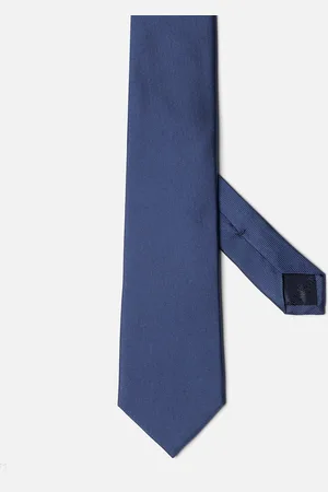 Café Coton Cravate anaheim en soie bleue