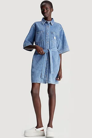 Robe chemise jean discount noir