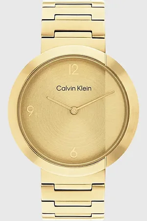 Calvin Klein Montre-bracelet à lunette fendue