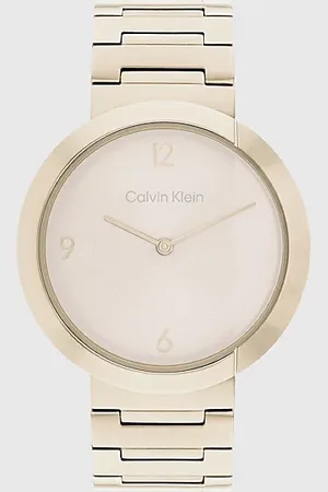 Calvin Klein Montre-bracelet à lunette fendue