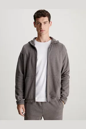 Calvin Klein Sweat-shirt à capuche en tissu éponge de coton
