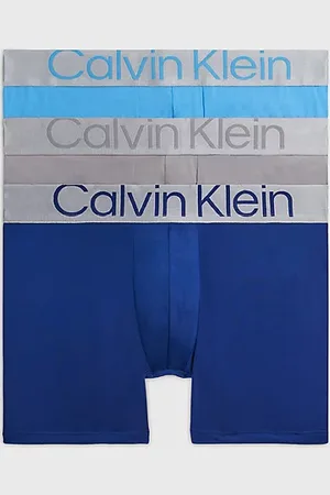 Calvin Klein Lot de 3 boxers longs - Steel Micro