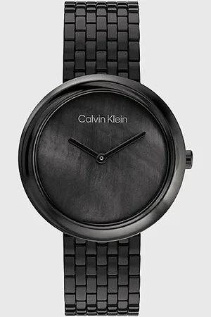Calvin Klein Montre-bracelet avec lunette torsadée