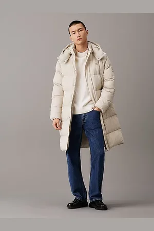 Calvin Klein Doudoune à capuche en nylon froissé