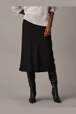 Calvin Klein Jupe slim mi-longue en crêpe