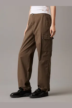 Calvin Klein Pantalon cargo en satin de coton