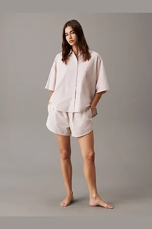 Calvin Klein Ensemble de pyjama court en popeline de coton