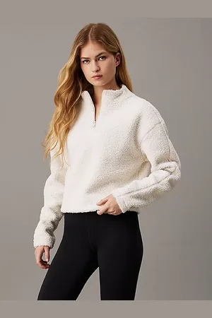 Calvin Klein Pullover court en polaire Sherpa
