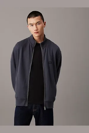 Calvin Klein Gilet zippé en coton gaufré