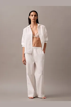 Calvin Klein Pantalon de pyjama en popeline de coton