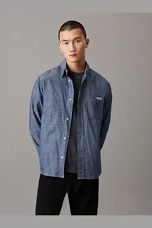 Calvin Klein Chemise en chambray de coton