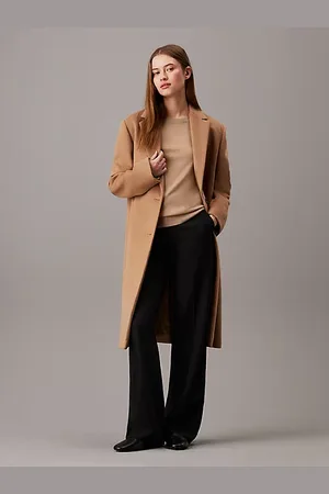 Calvin Klein Manteau décontracté en laine brossée