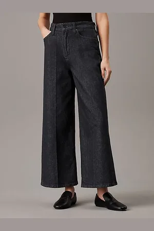 Calvin Klein High Rise Wide Ankle Jeans