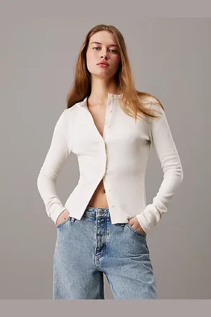 Calvin Klein Gilet slim en coton côtelé