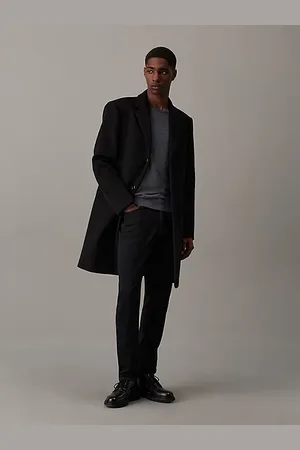 Calvin Klein Manteau slim en laine brossée