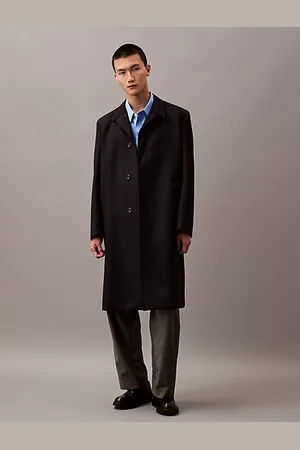 Calvin Klein Pardessus en sergé de laine