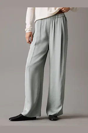 Calvin Klein Pantalon ample en viscose plissée