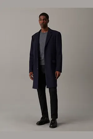 Calvin Klein Manteau slim en laine brossée