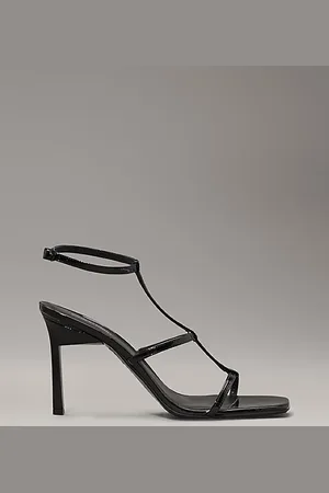 Calvin Klein Sandales gladiateur à talon en cuir