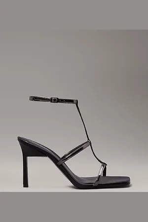 Calvin Klein Sandales gladiateur à talon en cuir