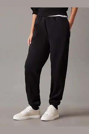 Calvin Klein Pantalon de jogging en polaire avec monogramme