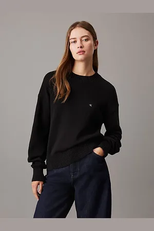 Calvin Klein Pull en coton avec monogramme