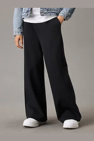 Calvin Klein Pantalon à jambes larges en sergé Milano