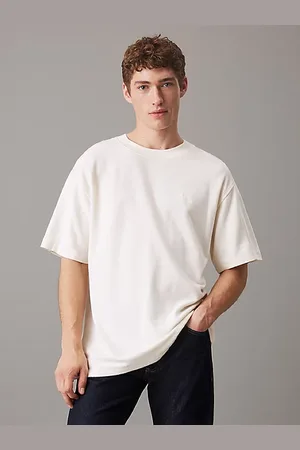 Calvin Klein T-Shirt en coton côtelé brossé