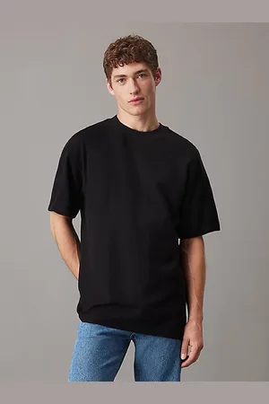 Calvin Klein T-Shirt en coton côtelé brossé