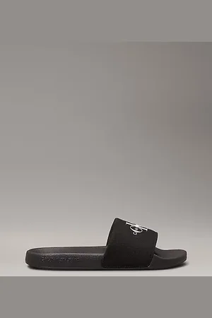 Calvin Klein Tongs en toile avec logo