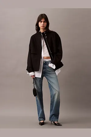 Calvin Klein Doudoune courte en laine cachemire mélangée