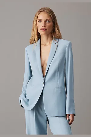 Calvin Klein Blazer en laine élastique mélangée