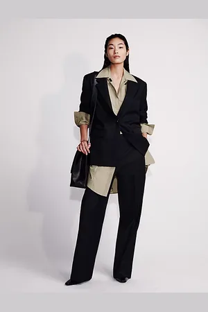 Calvin Klein Pantalon cintré en laine mélangée
