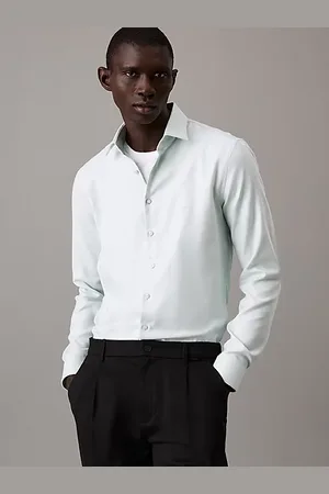 Calvin Klein Chemise de soirée slim texturée et infroissable