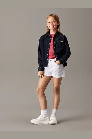 Calvin Klein Short relaxed en denim taille haute