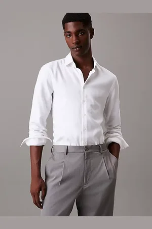 Calvin Klein Chemise de soirée slim texturée et infroissable