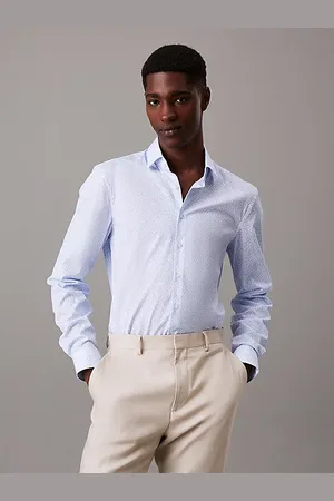Calvin Klein Chemise de soirée slim en popeline florale