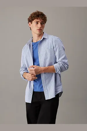 Calvin Klein Chemise rayée en popeline élastique